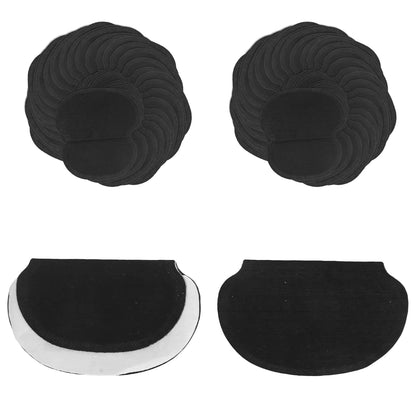 60pcs Underarm Sweat Pads – Non‑Woven Fabric Clothing Pads for Sweat Protection, Black