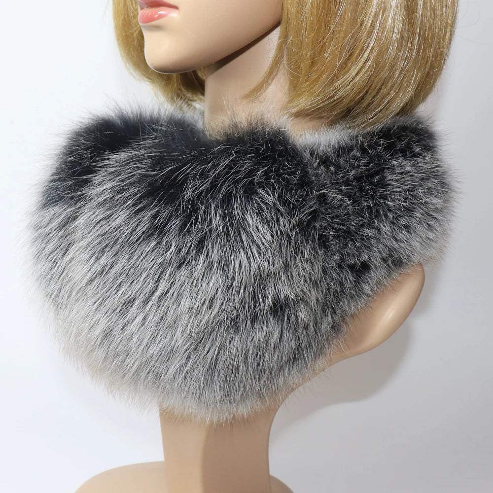 Real Fox & Raccoon Fur Earmuffs – Warm Winter Ear Warmer for Women and Girls, Plush Genuine Fur Accessory