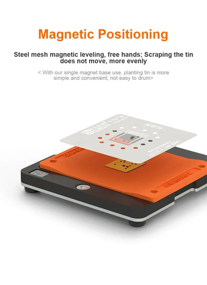 AMAOE PD-C Universal Planting Tin Pad Set – High-Temperature Resistant Insulation Silicone Mat for Mobile Phone Repair