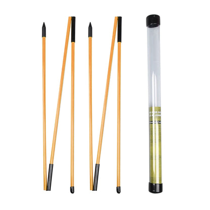 6 Colors Golf Alignment Sticks – Collapsible Practice Rods for Putter Green & Swing Training Tools
