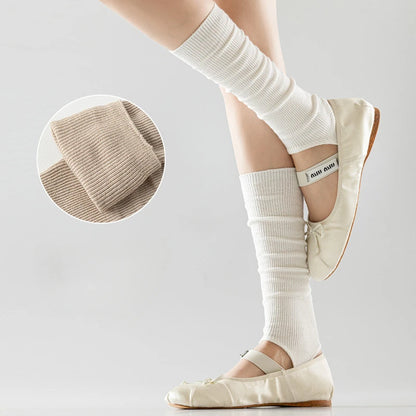 Spring & Summer Thin Knitted Leg Warmers – Trendy Comfortable Calf Socks & Foot Warmers, Red Stockings