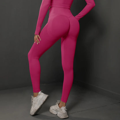 Women’s Seamless Gym Leggings – High-Waist Booty-Lifting Yoga & Fitness Pants, Sexy Sportswear