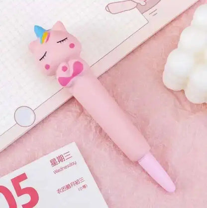Cute Soft Gel Pen – Kawaii Cartoon Pen for School, Office, and Creative Stationery Supplies