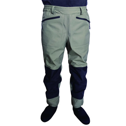 3 Layer Breathable Waterproof Fly Fishing Waist Waders – Stockingfoot High Pant Waders for Duck Hunting & Wading