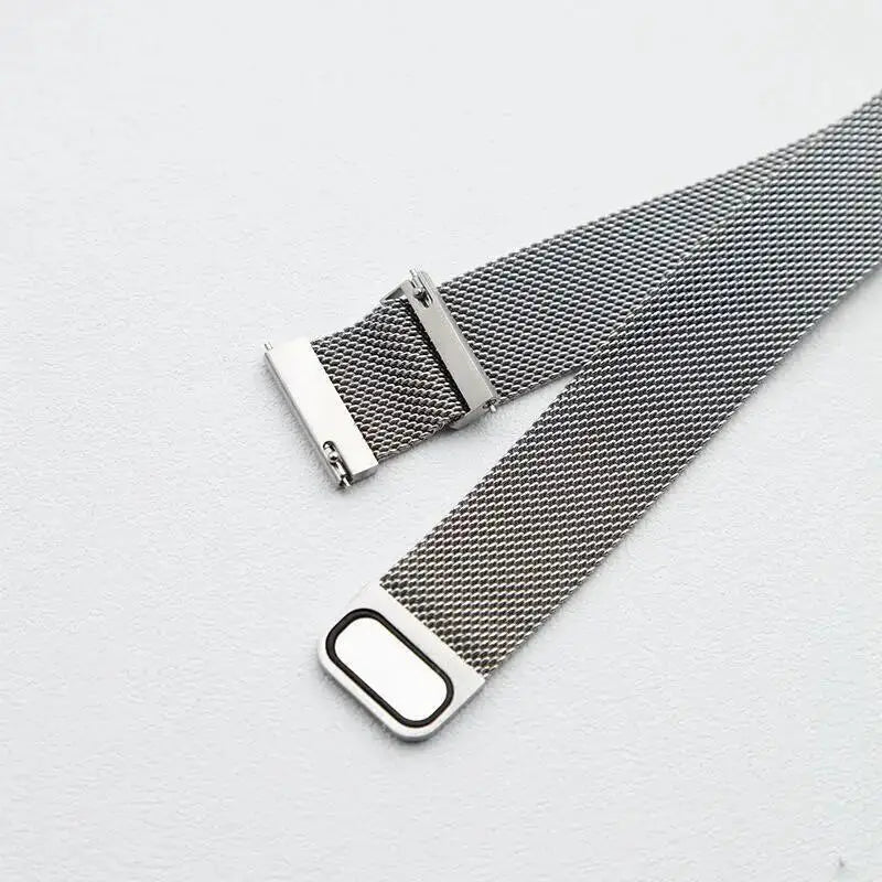 20mm/22mm Milanese Magnetic Loop Watch Strap – Compatible with Garmin Venu 2/3, Forerunner 55/158/165/245/255/265/645/745/965 Music