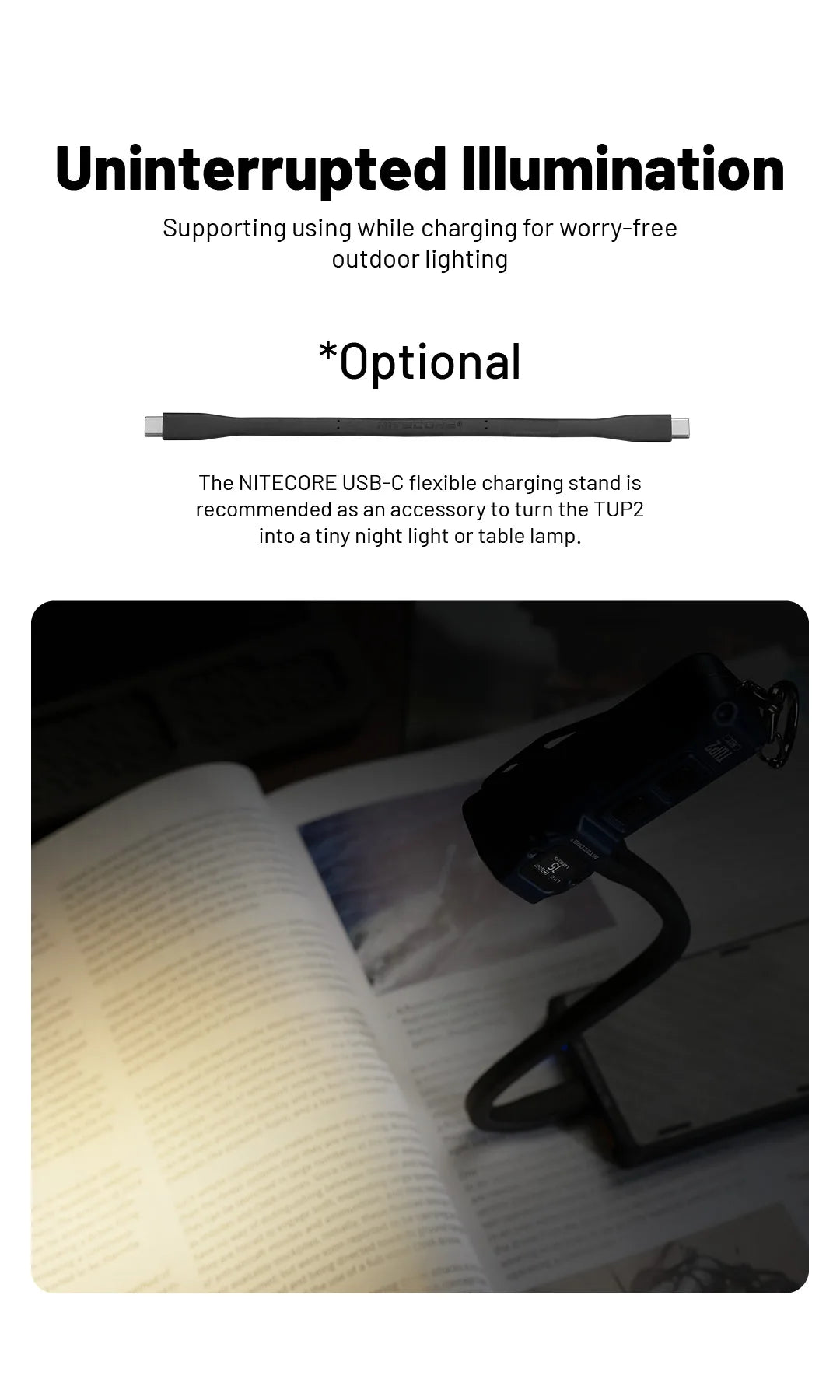 NITECORE TUP2 Mini EDC Keychain Flashlight – USB-C Rechargeable 1200 Lumen for Camping
