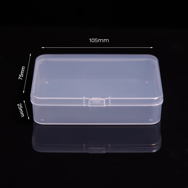 Multifunctional Acrylic Card Storage Box – 12x10.5cm Display Case with 2 Compartments, Holds 400 Postcards or Photos