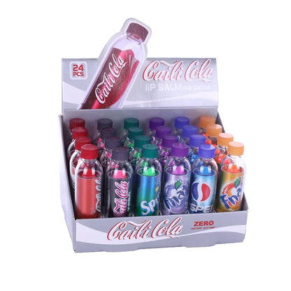 24-Piece Color-Changing Lip Balm Set – Cute Kawaii Soda-Flavored Moisturizing Lip Care for Gifts and Party Favors