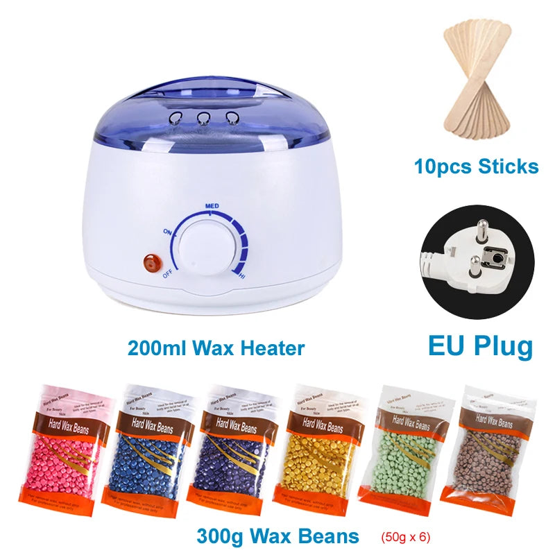 200/500ml Electric Wax Heater – Hot Paraffin Pot for Hair Removal & Waxing