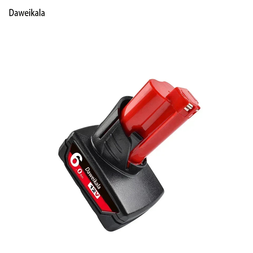 TURPOW 12V 6000mAh Rechargeable Battery for Milwaukee M12 Tools – Compatible with 48-11-2401, 48-11-2402, 48-11-2411, MIL-12A-L