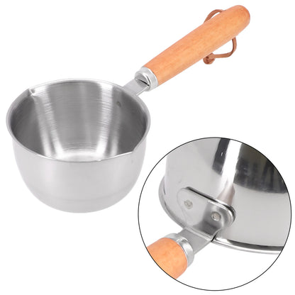 Stainless Steel Saucepan – Hot Oil & Milk Pan for Boiling, Melting & Kitchen Cooking