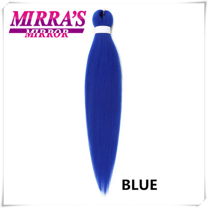Purple Pre-Stretched Yaki Hair Extensions – Soft Synthetic Jumbo Braids for DIY Ponytail in Pink, Grey, Orange, Red & Blue