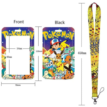 Pikachu Neck Strap Lanyard for Keys – ID Badge Holder, Keychain, Key Rings, Fashion Accessory Gift