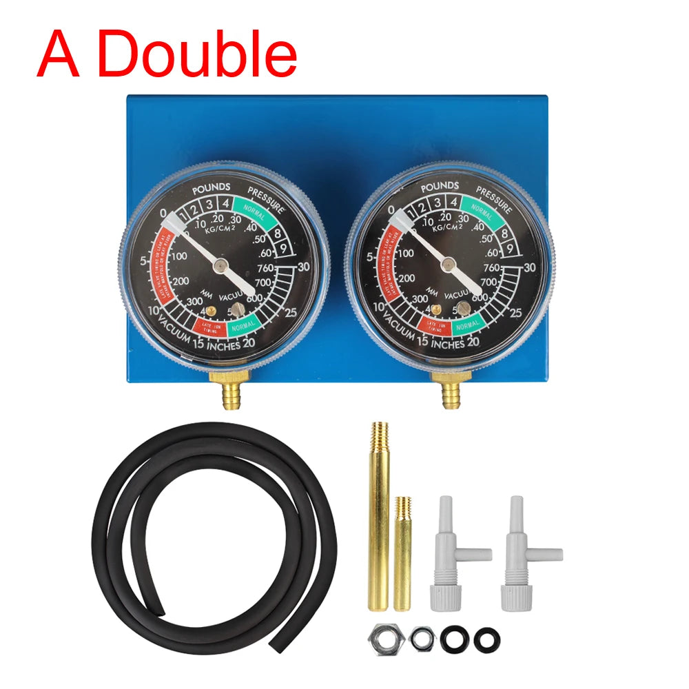 2/4 Cylinder Motorcycle Carburetor Synchronizer Kit — Ignition Tester & Balancer Gauge Set for Motorbike Diagnostics