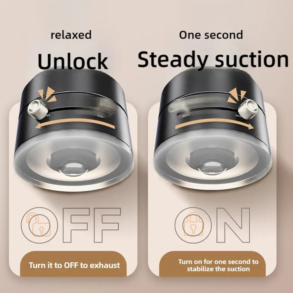 Vacuum Magnetic Suction Cup Stand | Double-Sided Swivel Holder for Mobile Phones | Universal Folding Phone Mount