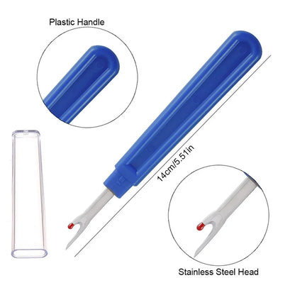 KRABALL 41-Piece Needle Punch Kit Full Set - Magic Cross Stitch Pen, Punch Needle, Big Seam Ripper, Thimble, and Embroidery Hoop