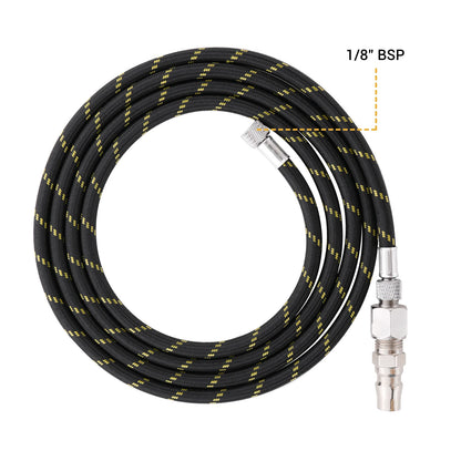 Professional Nylon Braided Airbrush Hose – 1/8" x 1.8m (5.9ft) Standard Fitting for Airbrush DIY