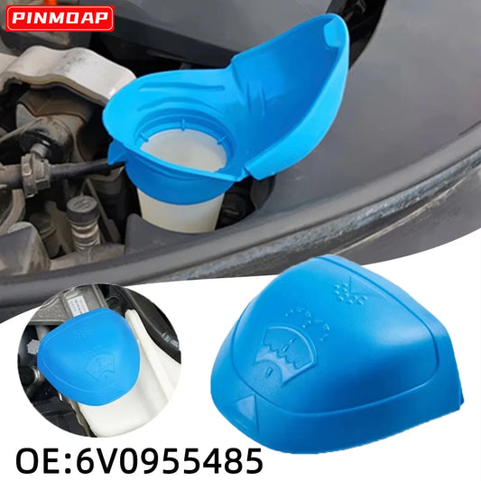 6V0955485 Windshield Washer Reservoir Tank & Cap — Replacement for VW, Skoda
