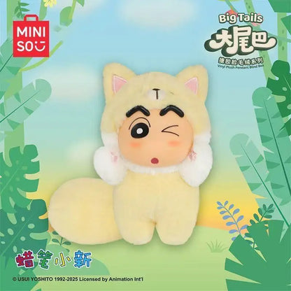 Crayon Shin-chan Big Tail Series Blind Box — Mini Doll Pendant, Trendy Handmade Collectible Gift for Boys & Girls