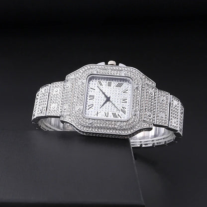Luxury Silver Stainless Steel Quartz Watch for Men – Dainty Business Casual Wristwatch