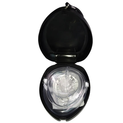 Professional CPR Breathing Mask with One-Way Valve — Reusable First Aid Rescue Tool