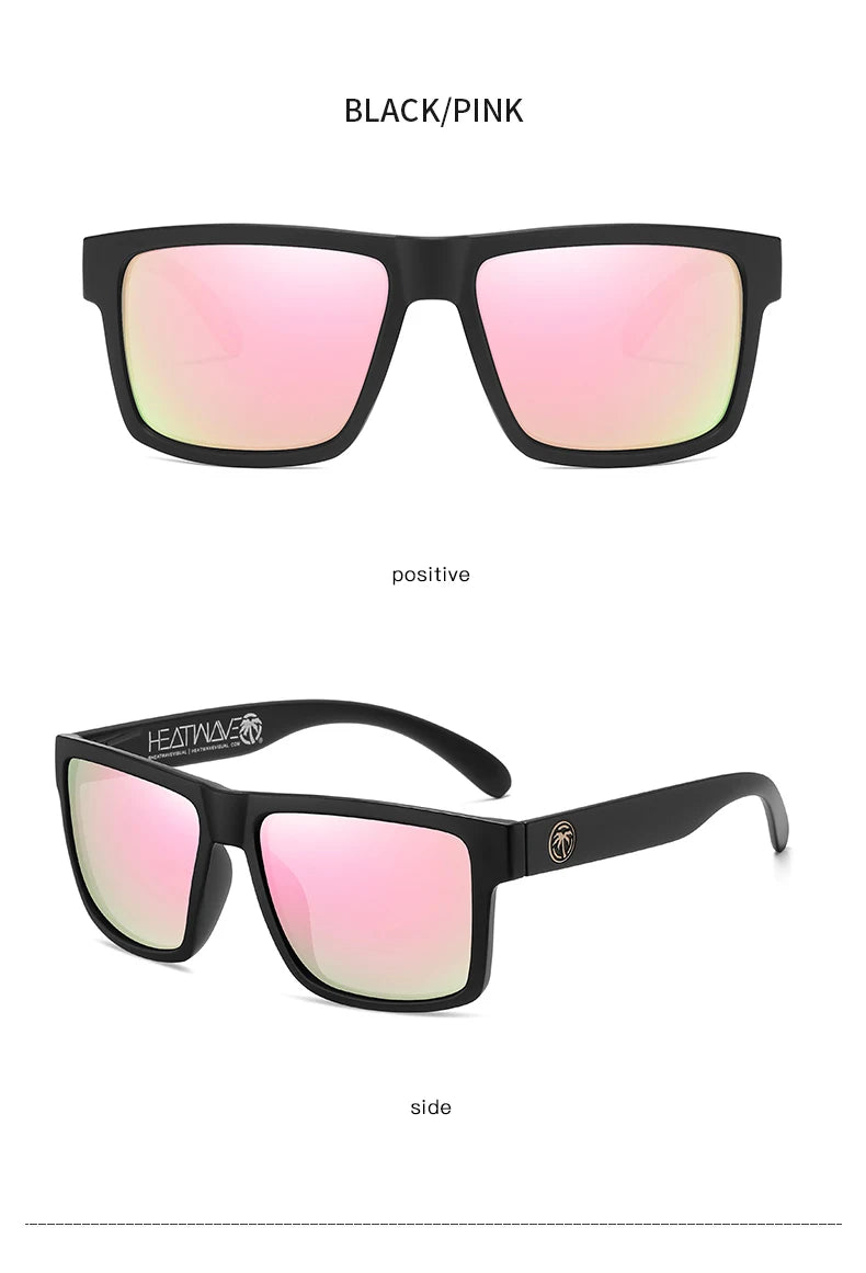 2024 New Heat Wave Luxury Polarized Sunglasses – Square Conjoined Lens, UV400 Protection for Men & Women