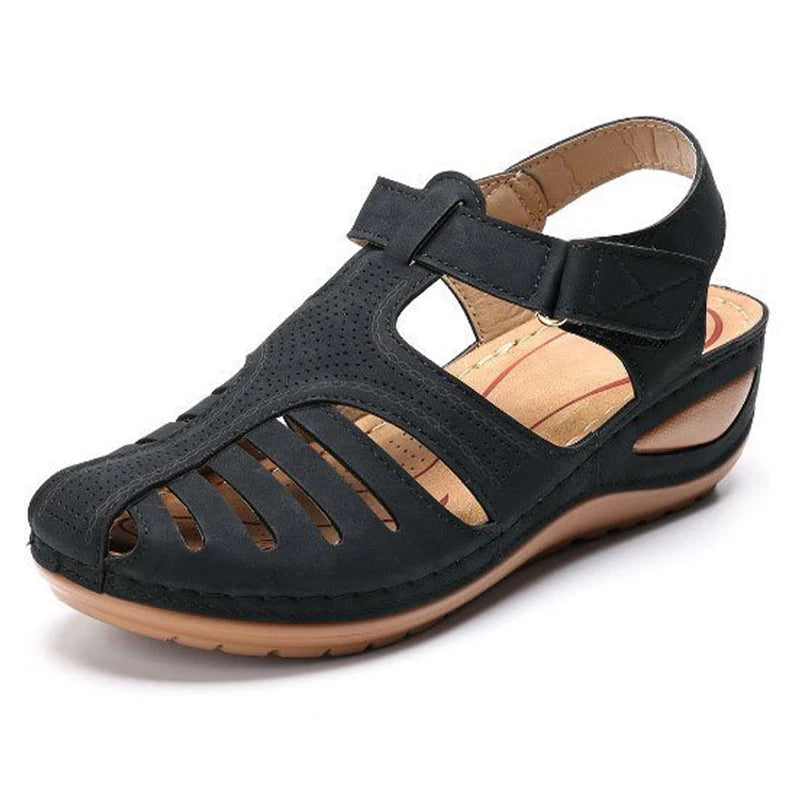 Women's Bohemian Wedge Sandals - Elegant Summer Gladiator Shoes with Heels