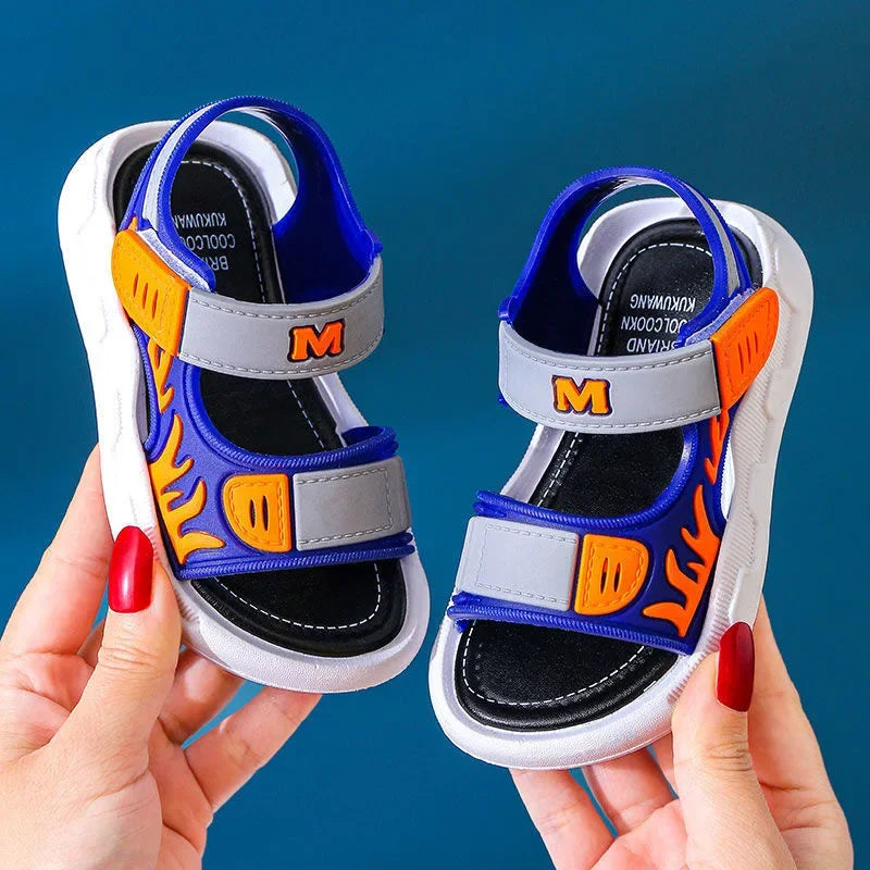 Summer Baby Sandals – Solid Color Soft Sole, Anti-Slip Toddler Shoes for Boys & Girls, Beach Sandals