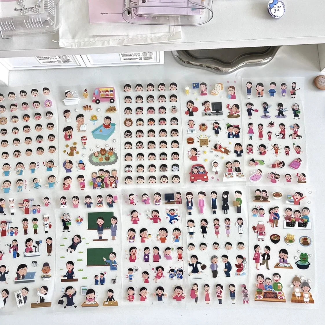 6pcs/10pcs Y2K Glitter Laser Stickers – Cute Random Phone, Camera, Luggage & Journal Stickers, Kawaii Decoration Gift