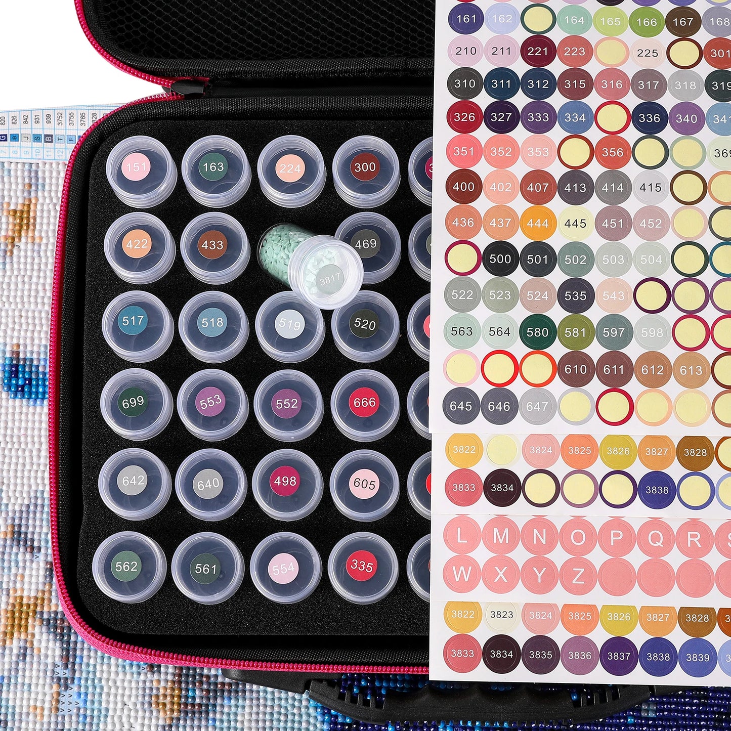 447 DMC Diamond Painting Color Number Stickers – Label Set for Storage Boxes & Bottles