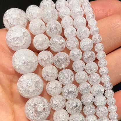 Natural Flame Stone Beads - Yooperlite & Fire Sodalite Loose Spacer Beads for DIY Bracelets and Necklaces