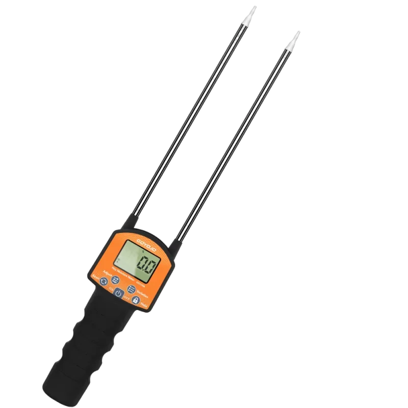 GS120A Digital Hay Moisture Meter - 0–80% Moisture Tester with LCD Probe for Hay, Straw & Grass Bales