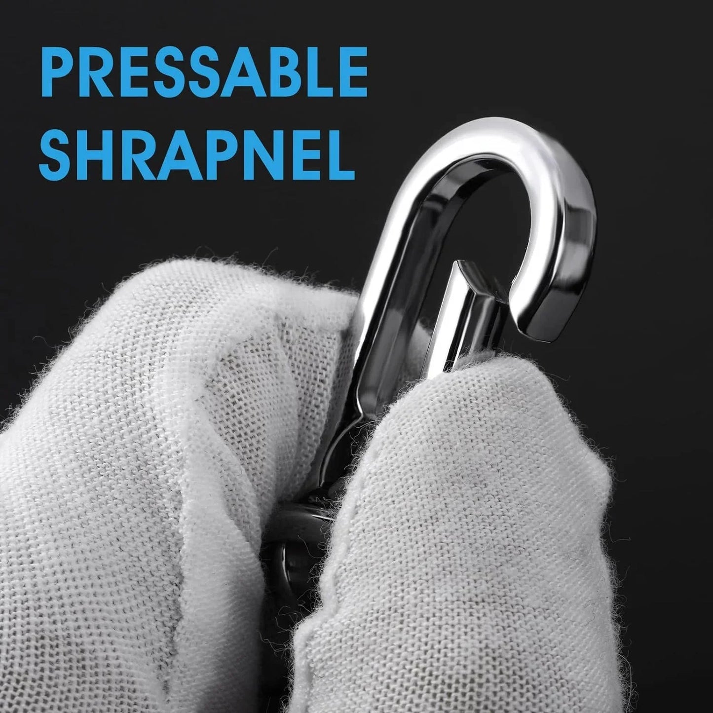 4PCS Metal Carabiner Keychain Clips - Portable Key Ring Holder Organizer for Car Keys & EDC Gear