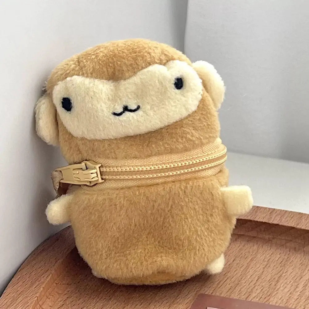 Kawaii Mini Coin Purse - Cute Rabbit & Bear Earphone Storage Keychain Bag Charm