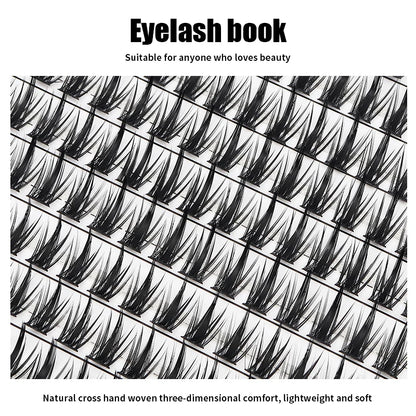 Individual Lash Extensions Kit – DIY Cluster Eyelash Book, False Lashes for Home Makeup