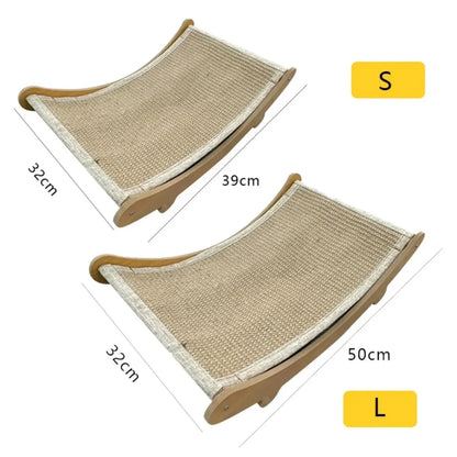 Wooden Cat Scratching Board – Wear-Resistant Scratch Post and Recliner Toy | Durable Cat Scratcher