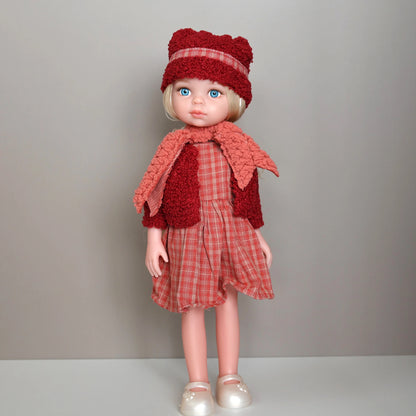 13-Inch Lifelike Girl Doll – Movable Figure with Clothes & Shoes, Realistic Toy Birthday Gift