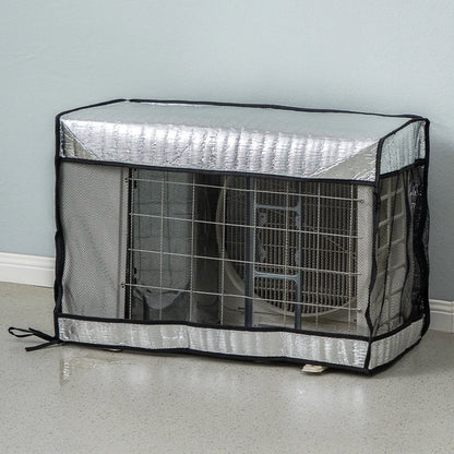 Portable Aluminum Foil Air Conditioner Cover - Multiple Size Options for Household Use - Dust, Sun, and Waterproof Protection