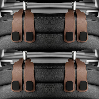 Car Headrest Hooks Hanger – Seat Back Bag Organizer Clips Auto Storage Fastener Hooks