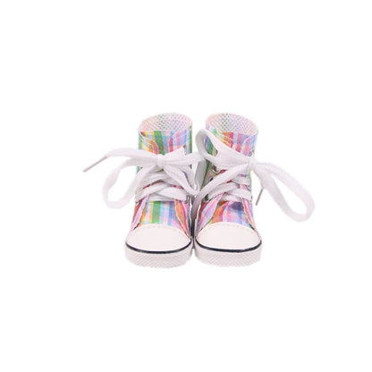 5CM Doll High-Top Boots – PU Shoes for 14.5" American & Paola Reina Dolls, 1/6 BJD Blythe & EXO Doll Accessories