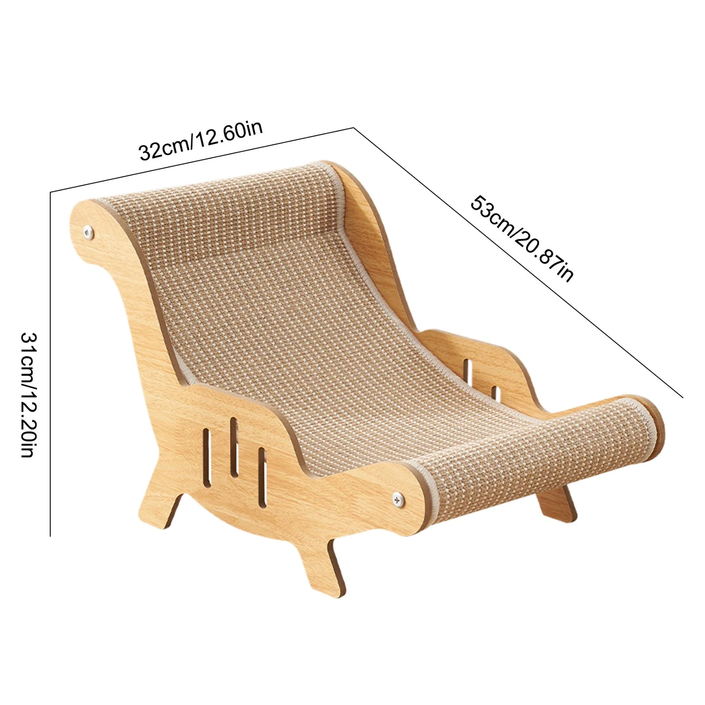 Sisal Cat Scratching Pad & Bed – Reusable Scratch Nest for Sleeping, Playing & Claw Grinding, Suitable for Small, Medium & Large Cats