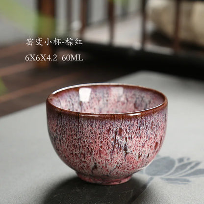 Mini Ceramic Tea Bowl – Kiln Glazed Chinese Kung Fu Teacup for Tea or Espresso