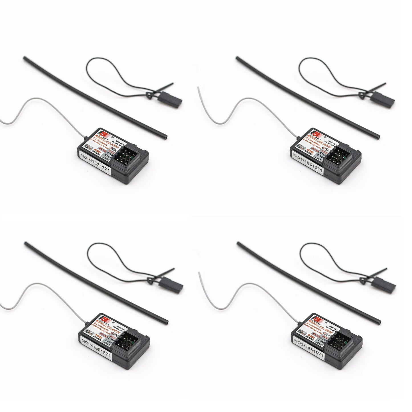 Flysky FS-GR3E 3-Channel 2.4G Receiver for RC Car, Truck, Boat – Upgrade for GT3B/GT3C Transmitter, Failsafe Included (1/2/4pcs)