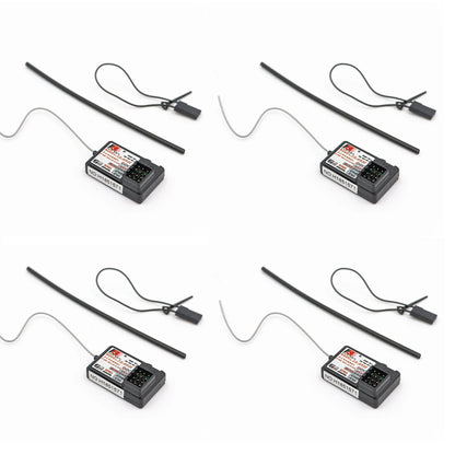 Flysky FS-GR3E 3-Channel 2.4G Receiver for RC Car, Truck, Boat – Upgrade for GT3B/GT3C Transmitter, Failsafe Included (1/2/4pcs)