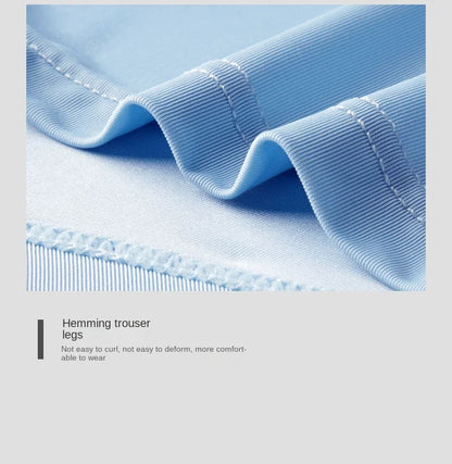 4PCS Men's Ice Silk Boxer Shorts – Breathable, Sexy, Thin Underwear in Sizes L-6XL