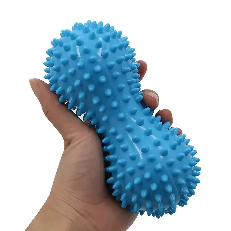 Peanut Massage Spiky Ball for Muscle Pain Relief, Foot Massager & Stress Relief Roller for Plantar Fasciitis