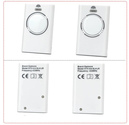Gadoore XT2 XT4 433MHz SLH LR Garage Door & Gate Remote | Compatible with XT2/XT4 SLH & SLH LR