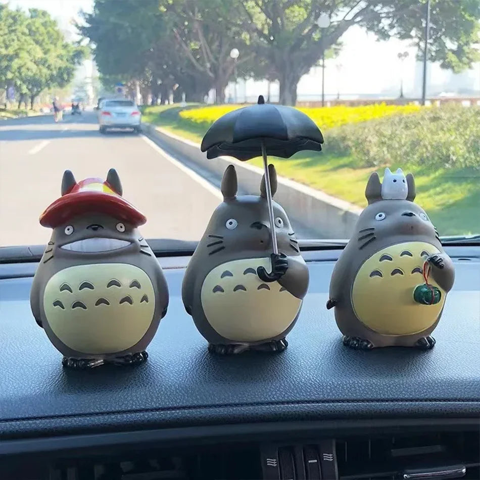 Totoro Mini Statue Set – 5pcs Cute Kawaii Figures for Room Decoration
