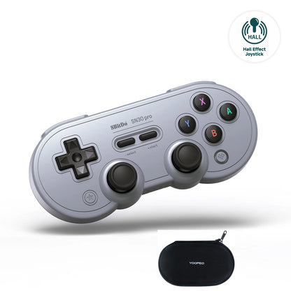 8Bitdo SN30 Pro Bluetooth Wireless Gaming Controller – Hall Effect, Compatible with Switch, MacOS, Android, Raspberry Pi, Windows, and Steam