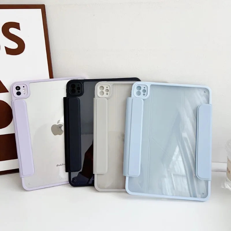 Magnetic Removable Case for iPad Air & Pro (11", 12.9", 9.7", 10.2") – Compatible with iPad 6th-10th Gen